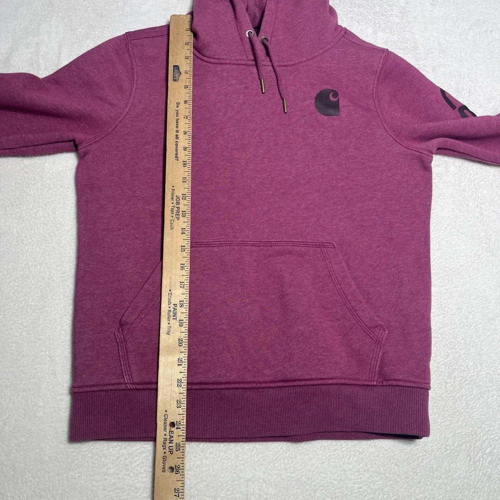 Carhartt Women's Clarksburg Graphic Sleeve Pullover Hoodie Sweatshirt Small 4-6 - Picture 7 of 8